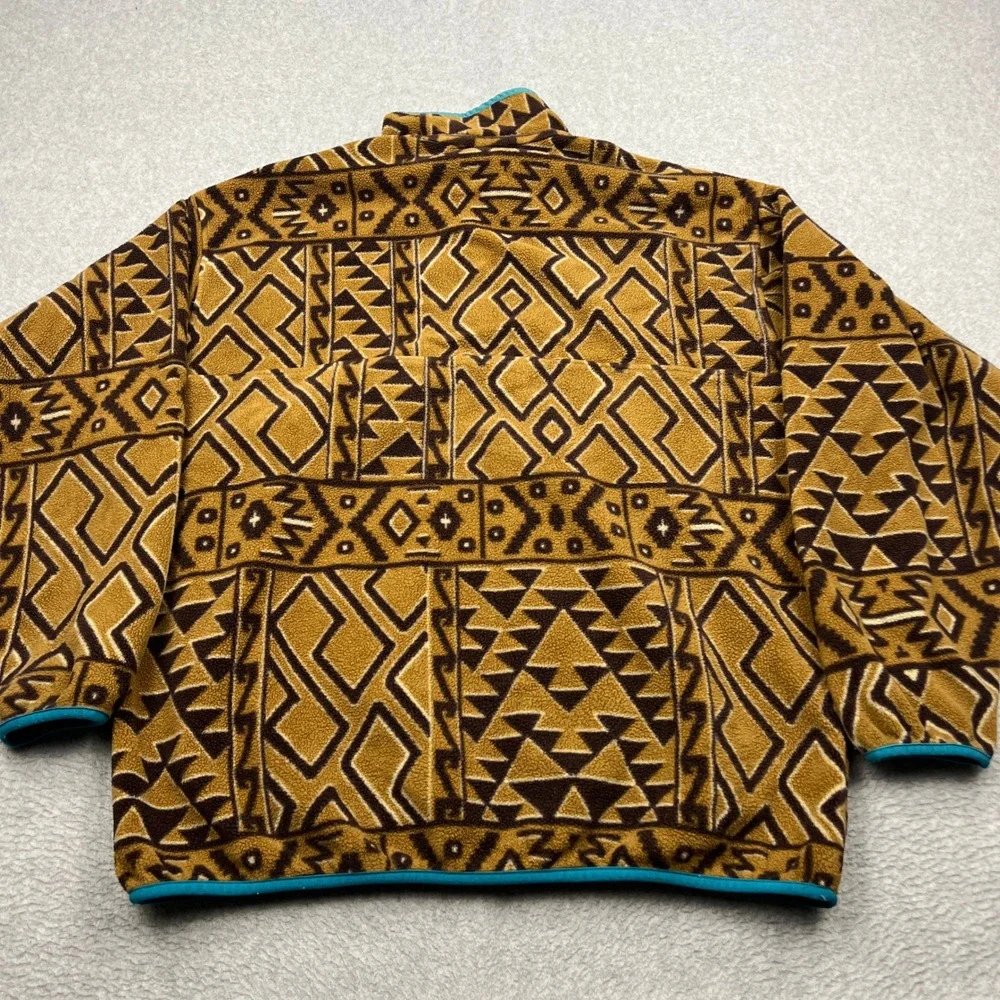 Patagonia Synchilla Snap-T Pullover Mens XL Montana Siete Brown Fleece 25450